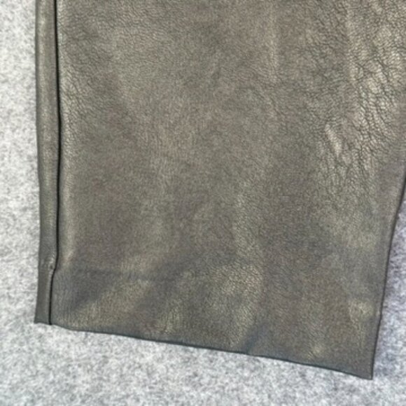 Spanx Womens Leather Like Slim Straight Pant Crop Size Small Petite Black NWT - Picture 6 of 15
